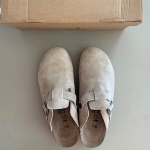 NAOT Autumn Women's Clog Sandstone Suede size38 US7 NWT!